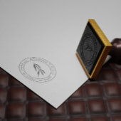 Gentle Botanicals Monogram Retour Adresstempel Rubberstempel