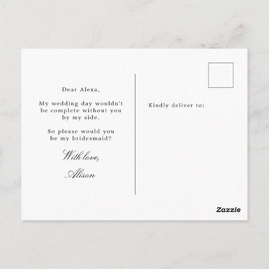 Gentle Botanics | Briefkaart voor de uitnodiging v (Achterkant)