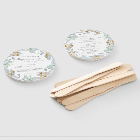 Gentle Botanics | Trouwprogramma Hand Fan Handwaaier (Niet-gemonteerd)