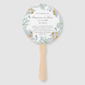 Gentle Botanics | Trouwprogramma Hand Fan Handwaaier (Voorkant)