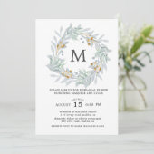 Gentle Botanics Uitnodiging voor het oefendiner (Staand voorkant)