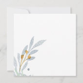 Gentle Botanics | Vierkante bruiloft uitnodiging (Achterkant)