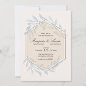 Gentle Botanics Wedding Invitation Kaart (Voorkant)