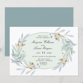 Gentle Botanics Wedding Invitation Kaart