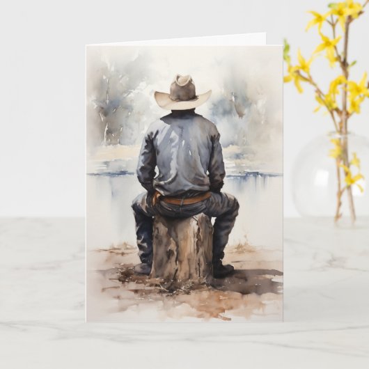 "Gentle Breezes" Westerne sympathie Kaart (Gele Bloem)