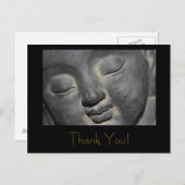 Gentle Buddha Face Stone Sculpture Briefkaart (Voorkant / Achterkant)