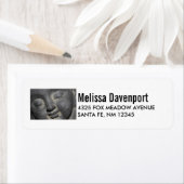 Gentle Buddha Face Stone Sculpture Etiket (Insitu)