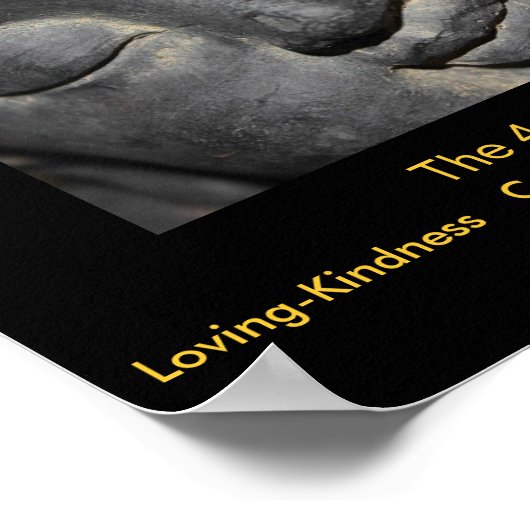 Gentle Buddha Face Stone Sculpture Poster (Hoek)