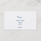 Gentle Buddha Face Stone Sculpture Visitekaartje (Achterkant)