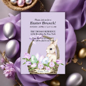 Gentle Bunny Waterverf Easter Brunch Kaart