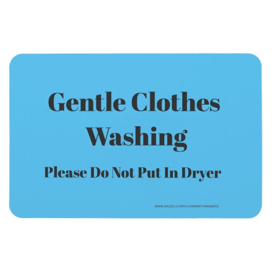 Gentle Clothes Washing - adres website Magneet (Horizontaal)