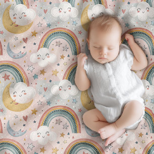 Gentle Clouds Blanket Pastelcadeau voor Little One Fleece Deken