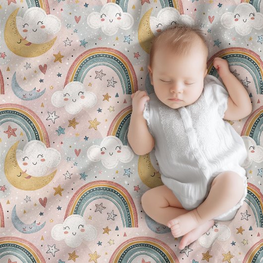 Gentle Clouds Blanket Pastelcadeau voor Little One Fleece Deken