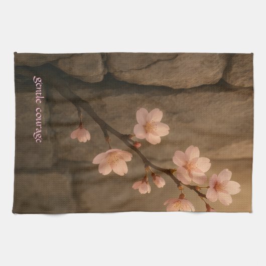 Gentle Courage Kersenbloesem Handdoek (Horizontaal)