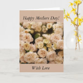 Gentle Cream Rozen Kaart (Gele Bloem)