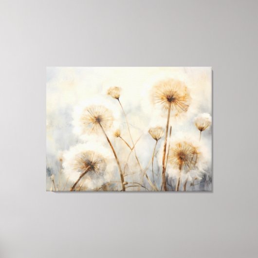 Gentle Dandelion Breeze Canvas Afdruk (Voorkant)