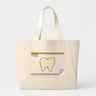Gentle Dental-tandspiegelverkenner Grote Tote Bag