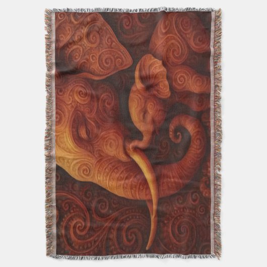 Gentle Elephants Deken (Voorkant Verticaal)