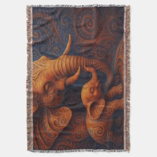 Gentle Elephants Deken (Voorkant Verticaal)