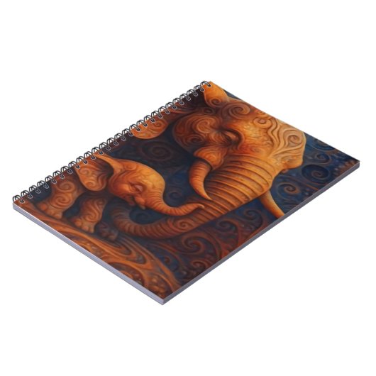 Gentle Elephants Notebook Notitieboek (Linkerzijde)