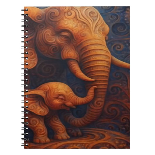 Gentle Elephants Notebook Notitieboek (Voorkant)