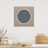 Gentle Ellipse Art - Echoing Vorm over Canvas Poster (Keuken)