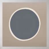 Gentle Ellipse Art - Echoing Vorm over Canvas Poster (Voorkant)