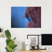 Gentle Eye of a Loving Sorrel Horse Poster (Thuiskantoor)