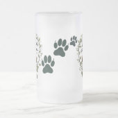 Gentle Eyes, Fierce Love – 16 oz Pup Heart Frosted Matglas Bierpul (Center)