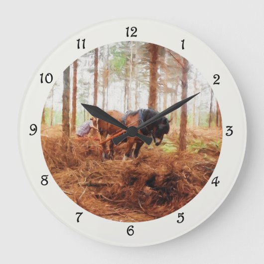 Gentle Giant - Concept Horse Hauling Logs in Fores Grote Klok (Voorkant)