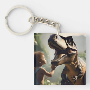 Gentle Giant: de vriendelijke T-Rex die van een ka Sleutelhanger