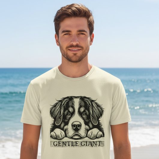 Gentle Giant Dog Art | Cute Big Friendly Dog T-shirt