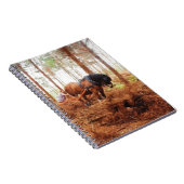 Gentle Giant - Draft Horse Hauling Logs in Forest Notitieboek (Rechterzijde)