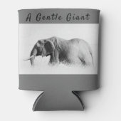 Gentle Giant Elephant foto met hoge sleutel met te Blikjeskoeler (Voorkant)