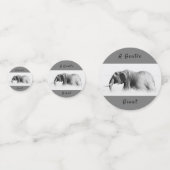 Gentle Giant Elephant foto met hoge sleutel met te Confetti (Voorkanten)