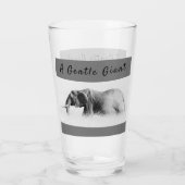Gentle Giant Elephant foto met hoge sleutel met te Glas (Achterkant)