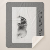Gentle Giant Elephant foto met hoge sleutel met te Sherpa Deken (Voorkant)