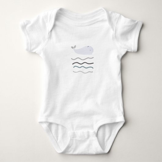 Gentle Giant en Schattigee Baby Whale Romper (Voorkant)