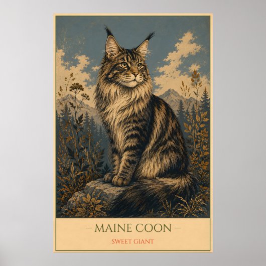 Gentle Giant: Maine Coon Poster (Voorkant)