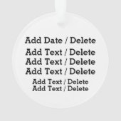 Gentle Giraffe Acrylornament Ornament (achterkant)