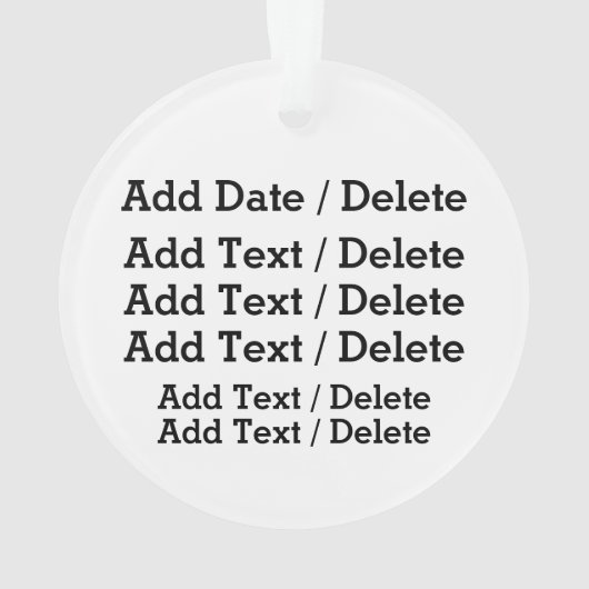 Gentle Giraffe Acrylornament Ornament (achterkant)