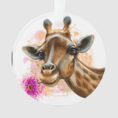 Gentle Giraffe Acrylornament Ornament (voorkant)
