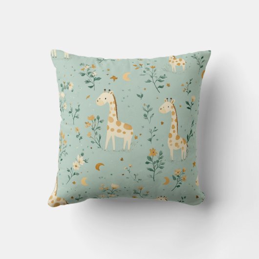 Gentle Giraffe Dreams Baby Kussen (Achterkant)