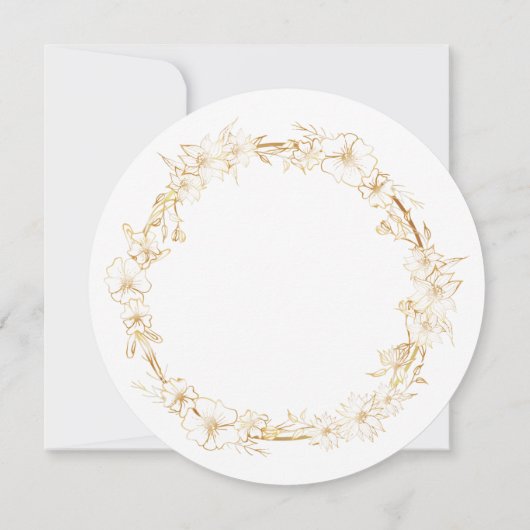 Gentle goudbaars, Spring Ester branch Invitation Kaart (Achterkant)