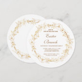 Gentle goudbaars, Spring Ester branch Invitation Kaart (Voorkant / Achterkant)