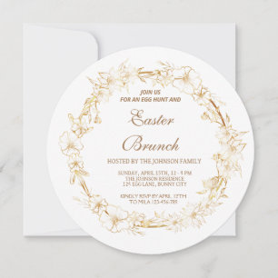 Gentle goudbaars, Spring Ester branch Invitation Kaart
