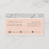 Gentle Gray en Peche Consultant Coach Visitekaartje (Achterkant)