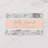 Gentle Gray en Peche Consultant Coach Visitekaartje (Voorkant)