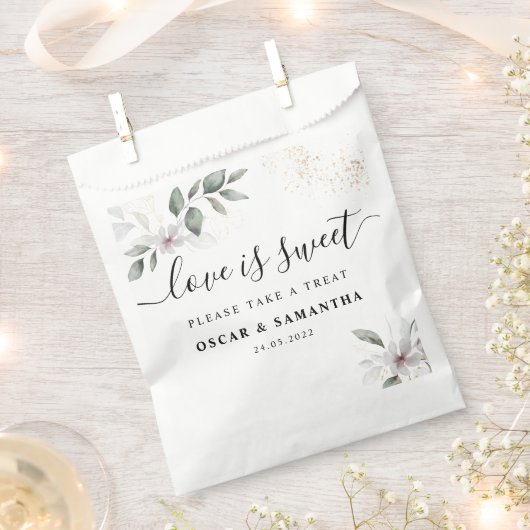 Gentle Greenery Waterverf Leaf & Flower | Goud Bedankzakje (Geknipt)