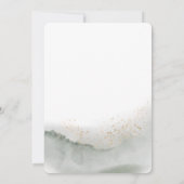 Gentle Greenery Waterverf Leaf & Flower | Goud Kaart (Achterkant)